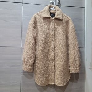ONLY Piper Boucle Teddy Sherpa shacket,jacket,Cuban Sand color